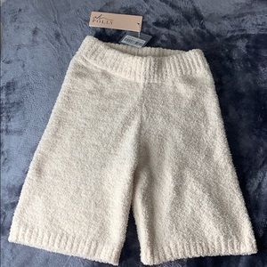 Fuzzy biker shorts